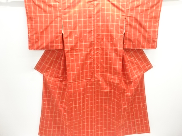 JAPANESE KIMONO / TSUMUGI / WOVEN GRID